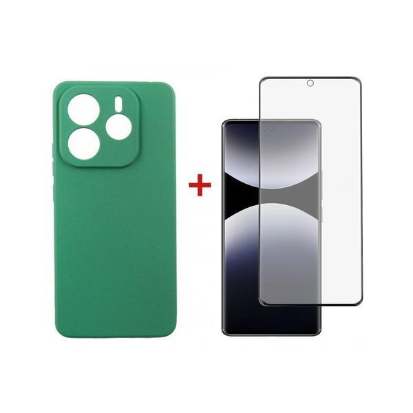 Чохол для мобільного телефона Dengos Kit Xiaomi Redmi Note 14 case Soft + glass (Mint) (DG-KM-131) DG-KM-131 фото