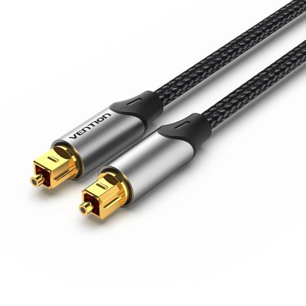 Кабель мультимедійний Optical Toslink 1.0m gray Vention (BAVHF) BAVHF фото